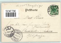 Humor Bergsteiger 1900 Künstlerkarte