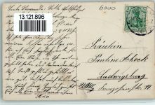 W6000 Frankfurt am Main Römer Holzrahmen 1912 Prägedruck