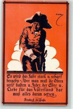 Spruch AK Adel Friedrich der Große Künstlerkarte