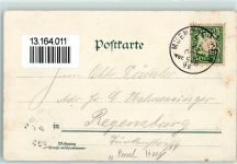 W8000 München Karlsplatz Straßenbahn Litfaßsäule sign Pty Künstler 1899 Lithographie