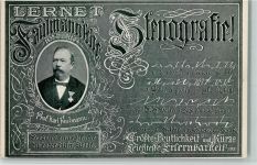 Prof. Faulmann - Kalligrafie , sehr gute Erhaltung AK Stenographie