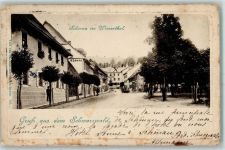 79677 W7869 Schönau im Schwarzwald 1906 Gebrauchsspuren