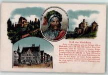 87719 W8948 Mindelheim Lithographie Porträt Georg von Frundsberg