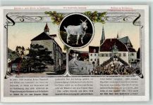 67146 W6705 Deidesheim - Rathaus Ev. Kirche zu Lambrecht Historischer Steinbock RathausDeidesheim Chronik