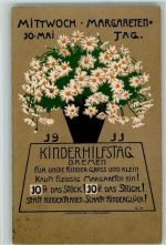 W2800 Bremen Margareten Tag 1911, Lithographie Blumentag Gebrauchsspuren