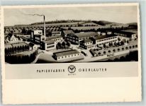 96486 W8639 Oberlauter Künstlerkarte Papierfabrik sign. Erich Hoy
