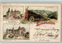 96337 W8642 Lauenstein , Oberfr 1898 - Schloß Lauenstein Schloßhof Schloßtor sign. G. Perschmann