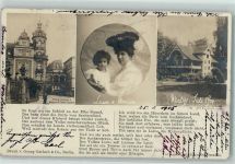 O8000 Dresden Königl. Schloss Kronprinzl. Palais Porträt Luisa und Monica Adel Sachsen 1905