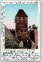 39590 O3504 Tangermünde 1906 AK mit Goldfenster Rossfurth Lithographie