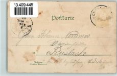 93413 W8490 Cham , Oberpf 1898 Gebrauchsspuren Gruss aus - Litho