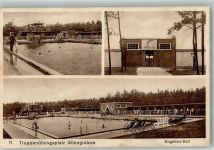 39291 O3271 Altengrabow 1928 Foto AK Schwimmbad Truppenübungsplatz