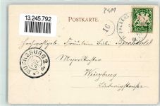 93167 W8411 Falkenstein , Oberpf 1901 Gebrauchsspuren Burg Falkenstein Dorfstraße