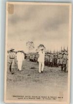 Brazzaville 1942 Foto AK General de Gaulle Parade France Libré 1940