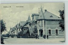 17235 O2081 Strelitz-Alt 1909 - Bahnhofstraße Bahnpoststempel Zug 208