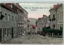 54649 W5523 Waxweiler 1907 Karte beschädigt Hauptstraße