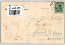 99842 O5906 Ruhla 1909 Prägedruck Trachtenmädchen Bahnpost Zug 201
