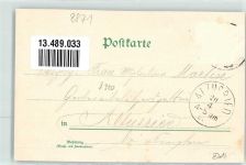 89344 W8871 Aislingen , Schwab Gebrauchsspuren Schulhaus Post Altes Schloß Litho