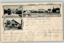 04758 O7261 Lampertswalde b Oschatz 1905 - Schule Kirche Schloß Gasthaus Bittig Fuhrwerk