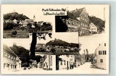 93167 W8411 Falkenstein , Oberpf Gebrauchsspuren Vereinigte Sparkasse Dorfstraße Foto AK