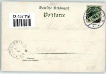 27568 W2850 Geestemünde 1898 Lithographie Rathaus Fischereihafen Landratsamt Borriesstraße Matrose Fahne