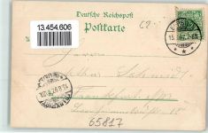 65817 W6239 Eppstein , Taunus 1897 Lithographie Burgruine Eppstein
