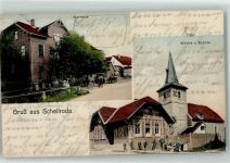 99102 O5101 Schellroda 1913 - Kurhaus Schule Kirche