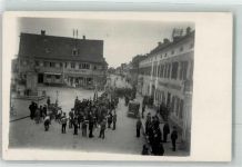 86633 W8858 Neuburg a d Donau Foto AK Blaskapelle Denkmal Ort handschriftlich