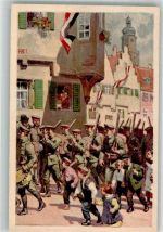 Deutsche Jugendwehr Nr. 1 Ausmarsch Jugendbewegung