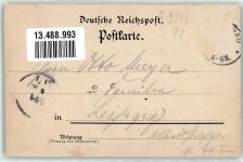 09496 O9344 Pobershau Gebrauchsspuren Postgebäude Blauer Stein Litho