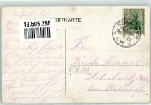 07629 O6530 Hermsdorf , Thür 1913 - Cafe Rühling Kirche Pfarrhaus Neue Schule