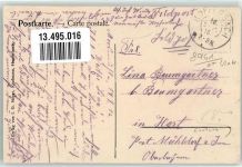 87496 W8961 Hopferbach , Allgäu 1916 - Pfarrhof Schulhaus