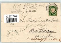 89335 W8873 Waldstetten , Kr Günzburg 1902 - Dorfkirche Dorfstraße