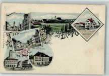 85435 W8058 Erding 1908 - Landshuter Tor Lange Zeile Bezirksamt