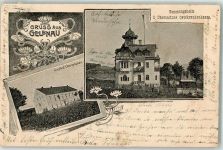 01917 O8291 Gelenau b Kamenz 1910 - Genesungsheim d.Chemnitzer Ortskrankenkasse Gasthaus Obergelenau