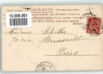 vermenschlicht Monokel Hut Tolle Karte Verlag Edgar Schmidt Serie 524 Katze 1902 Lithographie / Prägedruck