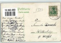38226 W3320 Immendorf 1906 Gebrauchsspuren Gasthaus Rautmann Garteneingang