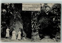 W2435 Dahme , Holst Dickste Eiche Deutschlands und dicker Mann Baum 1917