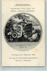 82418 W8110 Murnau a. Staffelsee - Hundertjahr- Arco-Feier und 150. Jubiläums-Festschießen der Feuerschützengesellschaft Murnau 1909 Schießscheibe