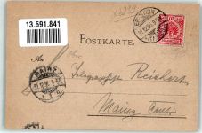 65817 W6239 Eppstein , Taunus 1896 Lithographie Burgruine Burgturm Bahnhofsgasthaus