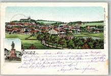 07907 O6550 Schleiz 1902 Lithographie Kaiser Wilhelm I.-Denkmal