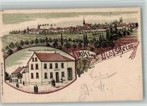 67591 W6521 Mölsheim 1904 BOAKC Lithographie Gasthaus Dauscher