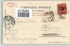 Lido di Venezia 1 Esposizione Cartoline Postali sign. Paggiano Jugendstil AK - Geschichte BOAKC