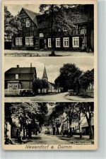 39638 O3570 Gardelegen - Posthilfstelle Neuendorf Kirche Schule Gasthaus Pätzholz