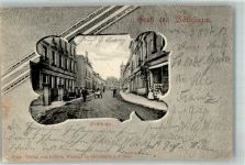 66333 W6620 Völklingen 1903 Passepartout Poststrasse Bahnpost Metz-Frankfurt Zug 143
