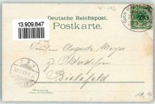 31655 W3060 Stadthagen 1900 Lithographie Spinnerin Tracht Bahnpost Köln-Hannover Zug 203