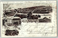 92660 W8482 Neustadt a.d.Waldnaab 1898 Lithographie Neustädter Glashütte St. Anna-Mühlberg Schloss Parkstein