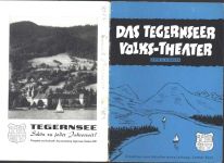 W8180 Tegernsee Spielführer Tegernseer Volkstheater ca 1959 Volksschauspiel KEINE AK