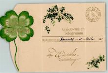 Glückwunschtelegramm 1934 Hochzeit 1934 Klapp AK