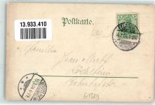 61389 W6384 Feldberg , Taunus 1904 Gebrauchsspuren altes Feldberghaus Brunhildis Felsen im Winter Skifahrer