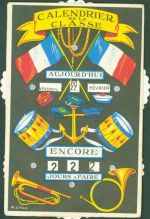 Tageszähler Tagen bis zum Ende der Militärzeit Le Calendrier de la Classe Militär Frankreich Mechanik Dreh AK